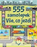 555 samolepek - Vše, co jezdí - książka