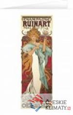 Blahopřání Alfons Mucha – Champagne Ruinart - książka