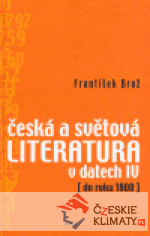 Česká a světová literatura v datech IV (do roku 1800) - książka