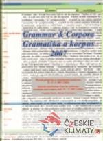 Gramatika a korpus 2007