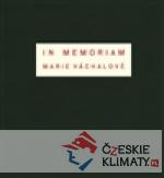 In memoriam Marie Váchalové