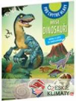 Mise dinosauři - Pátrej a lušti se samolepkami - książka