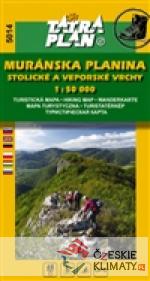 Muránska planina, Stlolické a Veporské vrchy - Turistická a cykloturistická mapa 1:50 000 - książka