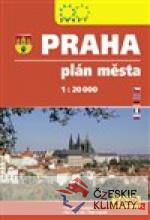 Praha - knižní plán města 2020 - książka