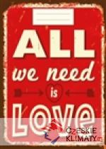 Sešit - All we need is Love - książka