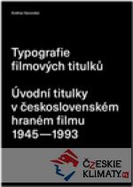 Typografie filmových titulků - książka