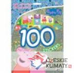 100 samolepek s omalovánkovými listy - Peppa pig - książka