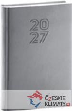 Denní diář Aprint 2027, šedý - książka