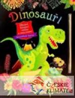 DINOSAUŘI - úžasná škrábací knížka a omalovánky - audiobook - książka