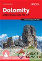 Dolomity, Dálkové trasy Alta Via 1-3 - Rother - książka