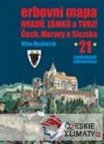 Erbovní mapa hradů, zámků a tvrzí Čech, Moravy a Slezska 21 - książka