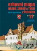 Erbovní mapa hradů, zámků a tvrzí v Čechách 11 - książka