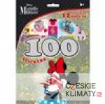 100 samolepek s omalovánkovými listy -...