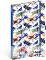 Notes Vážky, linkovaný, 13 × 21 cm -...