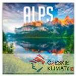 Poznámkový kalendář Alpy 2021, 30 × 30 c...