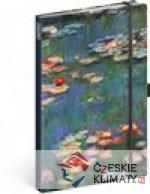 Notes Claude Monet, linkovaný, 13 × 21 c...