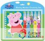 Set s foukacími fixy a notesem Peppa pi...