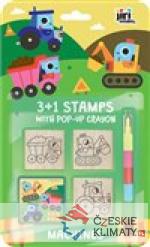 Razítka 3+1 s voskovkou Stroje - audiob...