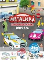 Metalická samolepková knížka Doprava
