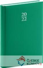 Denní diář Capys 2022, zelený, 15 x 21 c...