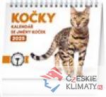 Stolní kalendář Kočky - se jmény ko...