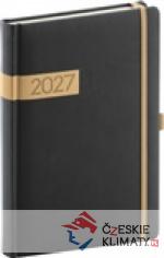 Denní diář Twill 2027, černo-zlatý