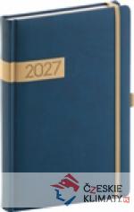Denní diář Twill 2027, modro-zlatý