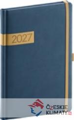 Týdenní diář Twill 2027, modro-zlat...