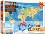 Kniha a puzzle - Atlas světa