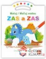 Maluj vodou ZAS a ZAS - Dinosauři