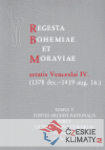 Regesta Bohemiae et Moraviae aetatis Ven...