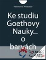 Ke studiu Goethovy Nauky o barvách - książka