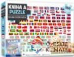 Kniha a puzzle - Vlajky celého světa - książka