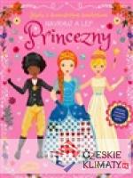 Kniha s diamantovými samolepkami - PRINCEZNY - Navrhuj a Lep - książka