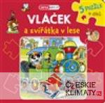 Knížkové puzzle - Vláček a zvířátka v lese - książka