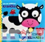 Kuk na zvířátka - kravička - knížka s pohyblivými očky - książka
