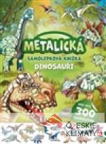 Metalická samolepková knížka Dinosauři - książka