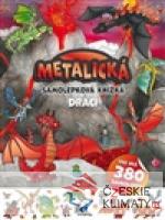 Metalická samolepková knížka Draci - książka