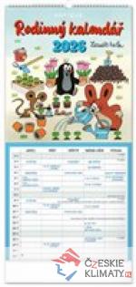 Nástěnný kalendář Rodinný plánovací Krteček 2026 - książka