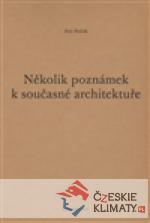 Několik poznámek k současné architektuře - książka