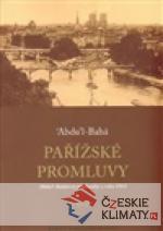 Pařížské promluvy - książka