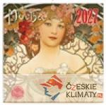 Poznámkový kalendář Alfons Mucha 2027 - książka