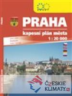 PRAHA kapesní plán A6 - książka