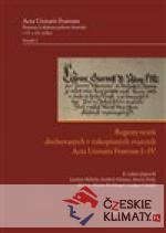 Regesty textů dochovaných v rukopisných svazcích Acta Unitatis Fratrum I-IV - książka