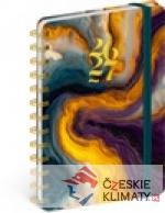 Spirálový 18měsíční diář Petito - Barevný achát 2026/2027 - książka