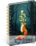 Spirálový 18měsíční diář Petito - Liška 2025/2026 - książka