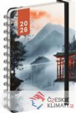 Spirálový 18měsíční diář Petito Japonsko 2025/2026 - książka