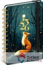 Spirálový 18měsíční diář Petito Liška 2025/2026 - książka