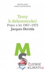 Texty k dekonstrukci - książka