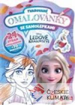 Tvarované omalovánky se samolepkami - Ledové království - audiobook - książka